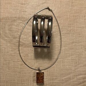 Silvertone jewelry bundle